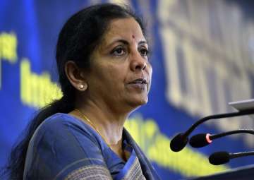 Defence Minister Nirmala Sitharaman addresses the 1st International Conference on Military Ammunition Make in India- Opportunities and Challenges in New Delhi, on Monday