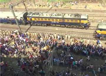 Local train services disrupted on Mumbai’s central line after rail roko protests by job aspirants