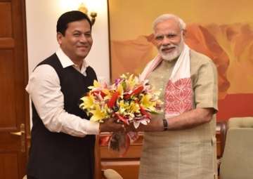 File pic - Assam CM Sarbananda Sonowal and PM Narendra Modi