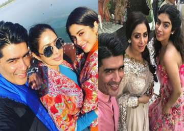 Sridevi, Manish Malhotra, Janhvi Kapoor, Khushi Kapoor