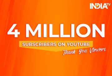  IndiaTV crosses 4 million subscribers on YouTube channel