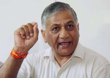 File pic of MoS MEA Gen. VK Singh