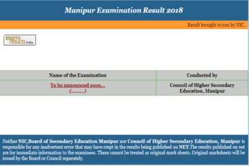 Manipur Board Class 12 Exam Result 2018 to be declared soon at manresults.nic.in