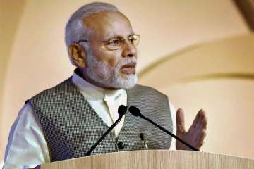 Prime Minister Narendra Modi speaks during the 16th International Energy Forum Ministerial, in New Delhi on Wednesday. 