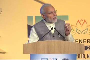 PM Modi at the 16th International Energy Forum Ministerial Meeting in Delhi.