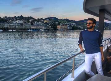 Ranveer Singh in Switzerland for summer break