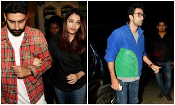 Aishwarya rai bachchan Abhishek Bachchan and others at Bunty Walia bash