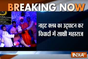 BJP MP from Unnao Sakshi Maharaj inaugurates nigthclub in Lucknow; sparks row
