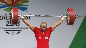  Sathish Kumar Sivalingam wins gold in Men's 77 kg weightlifting 