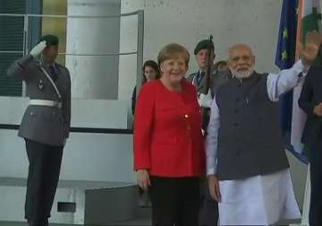 PM Modi meets German Chancellor Angela Merkel 