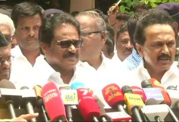  
DMK announces shutdown across the state on 5 April, we seek support from ruling AIADMK: DMK's MK Stalin after all-party meeting
