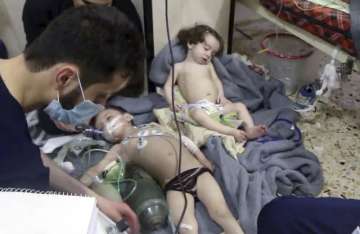 Suspected poison gas attack in Syria killed at least 40 people. 