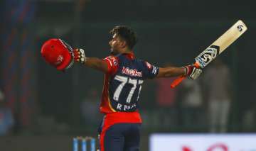 Rishab Pant scores his maiden IPL century.