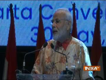 PM Modi addresses the Indian Community in Indonesia