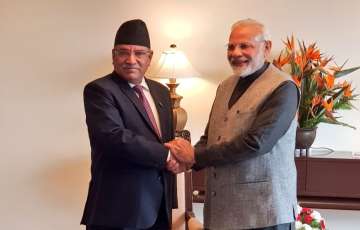 PM met Pushpa Kamal Dahal 'Prachanda', Chairman of Communist Party of Nepal - MC. Exchanged views on strengthening views on bilateral relations: MEA