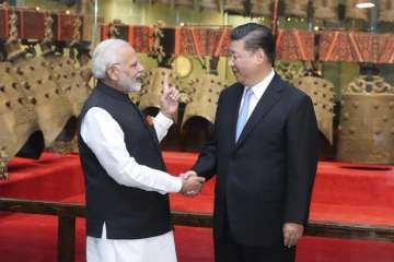 PM Modi with President Xi Jinping in Wuhan