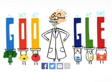 Google celebrates Danish Biochemist SPL Sorensen for creating pH scale with a Doodle