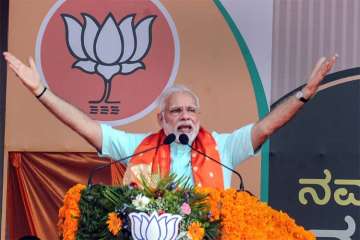 PM Narendra Modi addressed three back-to-back rallies in Karnataka. (File Photo/PTI)