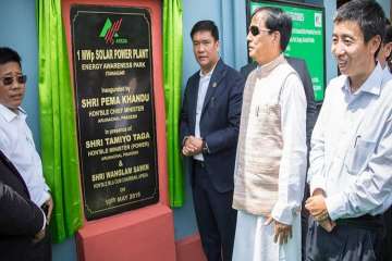 Arunachal Pradesh Chief Minister Pema Khandu on Thursday inaugurated the state's biggest solar power plant on Thursday.