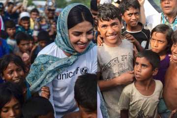 Priyanka Chopra meets Rohingya refugees in Bangladesh, calls on PM Hasina