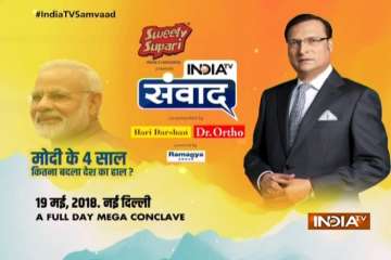 Tune into IndiaTV on May 19 for the full-day mega conclave .