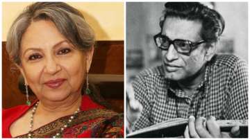 Sharmila Tagore and Satyajit Ray
