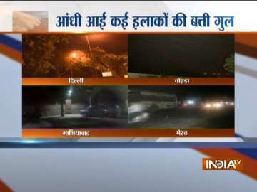 Thunderstorm Alert LIVE: Squall, heavy rains hit Delhi NCR region; few parts in Haryana witness hailstorm?