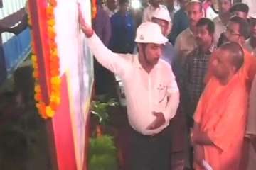 CM Adityanath made a surprise visit to the under-construction sites in Varanasi.