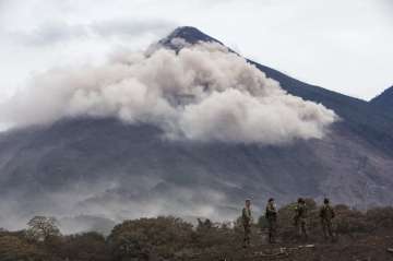 The Volcano of Fire continues to spew huge clouds of ash, in San Miguel Los Lotes, Guatemala. Guatemalan authorities ordered new evacuations Friday due to activity at the Volcano of Fire. 
 