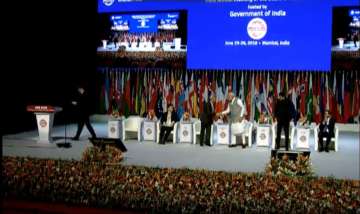 PM Modi at AIIB 2018 in Mumbai