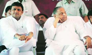 Akhilesh Yadav with Mulayam Singh