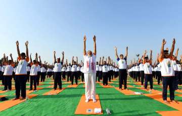 International Yoga Day 2018: PM Modi joina millions of Indians in celebrations 