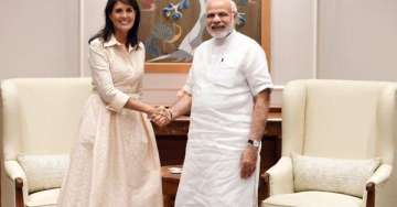 Nikki Haley with PM Modi