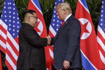 A meeting was held between US President Donald Trump and North Korean Leader Kim Jong Un in Singapore