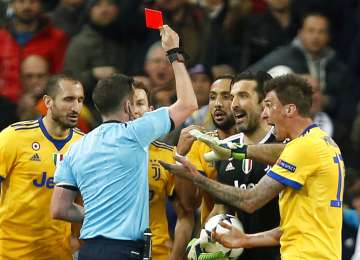UEFA bans Buffon for rants at Champions League referee