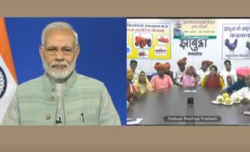 Prime Minister Narendra Modi today interacted with the farmers through NaMo app.