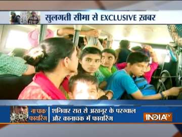 India TV Exclusive Ground Report: Scared families flee houses from Pakistani bullets in Jammu and Ka