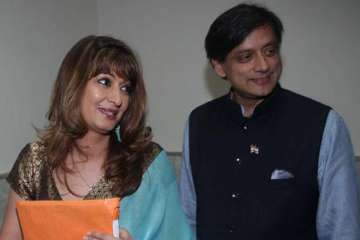 Sunanda Pushkar with Shashi Tharoor
