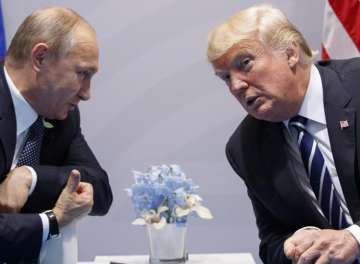 Donald Trump with Vladimir Putin