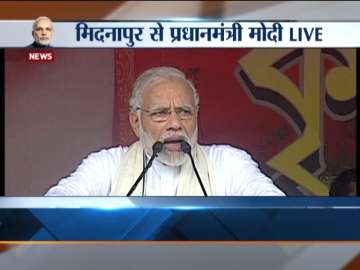 PM Modi in Midnapur live
