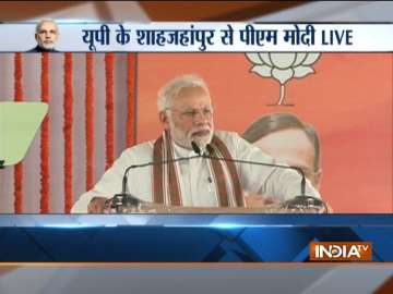 PM Modi in Shahjahanpur LIVE