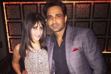 Anissia Batra with her husband Mayank Singhvi 