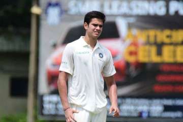 Arjun Tendulkar out for zero in debut innings for India U-19