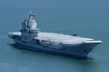 The outfitting work on the aircraft carrier Type 001A was completed on Thursday, making the ship ready for its second sea trial.