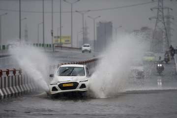 Heavy rains batter Delhi-NCR: 2 killed as road cave-ins, waterlogging throw life out of gear