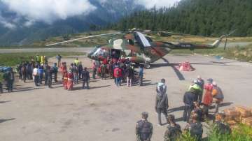 Nepal Army and commercial flights have been pressed into the rescue of stranded pilgrims