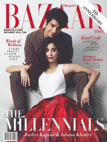 Pics: Dhadak pair Janhvi Kapoor, Ishaan Khatter dazzle on magazine cover