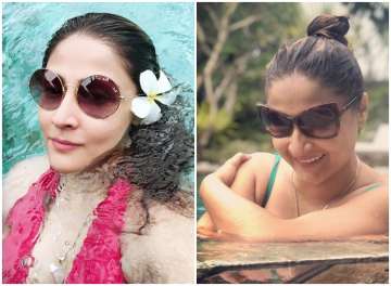 TV actress Urvashi Dholakia aka Komolika turns up the heat in red swimwear, pictures go viral