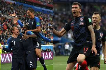 France face Croatia in the World Cup 2018 finals