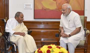 File photo of Dada JP Vaswani  with PM Modi